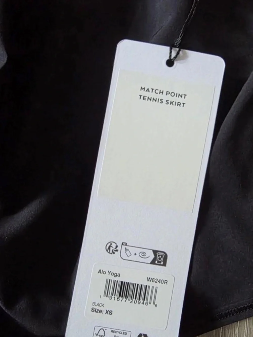 Alo Yoga Match Point Tennis Skirt - Black NWT
